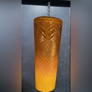 Starbucks 2022 Orange Mango Gradient Multi-textured Jeweled Tumbler